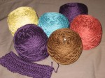 Works in Progress: Washcloths and a Hook Roll